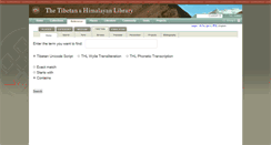Desktop Screenshot of dictionary.thlib.org